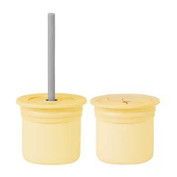 Oioi Ham+Hüp Mellow Yellow Powder Grey Bebek Beslenme Aksesuarı