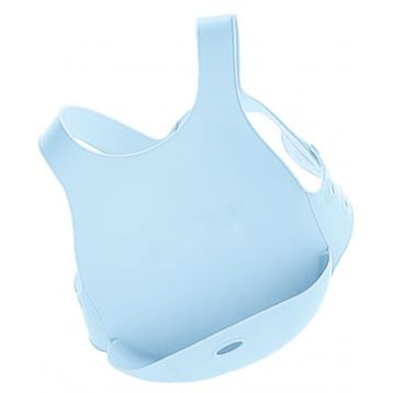 Oioi Mineral Blue Silikon Mama Önlüğü