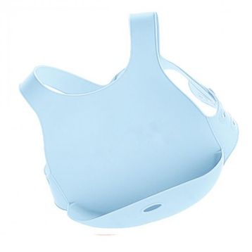 Oioi Mineral Blue Silikon Mama Önlüğü