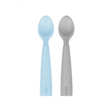 Oioi Nam Nam 2'li Mineral Blue Powder Grey Silikon Kaşık