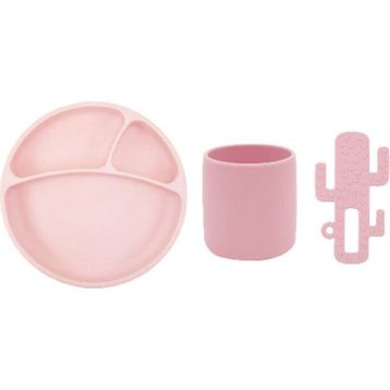 Oioi Pembe 3'lü Silikon Beslenme Seti
