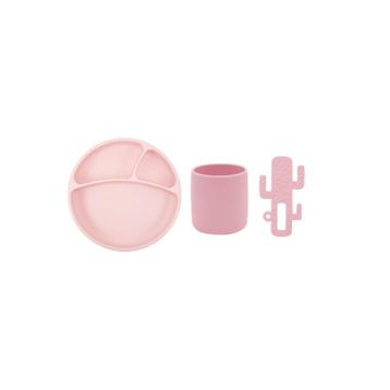 Oioi Pembe 3'lü Silikon Beslenme Seti