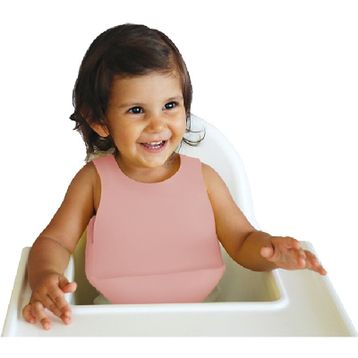 Oioi Pembe Vakum Tabanlı Silikon Bebek Mama Tabağı