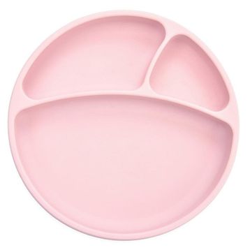Oioi Pinky Pink Porsiyon Vakum Tabanlı Silikon Tabak