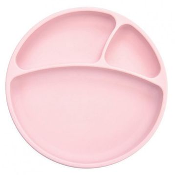 Oioi Pinky Pink Porsiyon Vakum Tabanlı Silikon Tabak