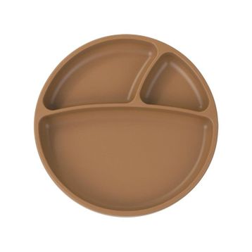 Oioi Porsiyon 6+ Ay Woody Brown Vakum Tabanlı Silikon Tabak
