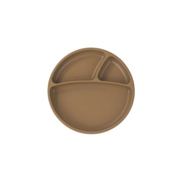 Oioi Porsiyon 6+ Ay Woody Brown Vakum Tabanlı Silikon Tabak