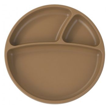 Oioi Porsiyon 6+ Ay Woody Brown Vakum Tabanlı Silikon Tabak
