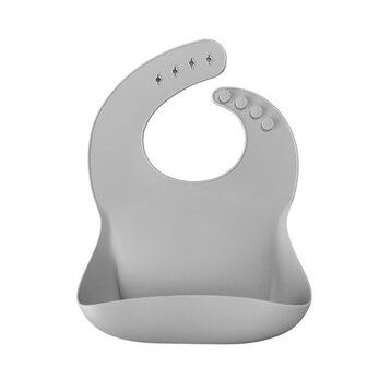 Oioi Powder Grey Basics Önlük
