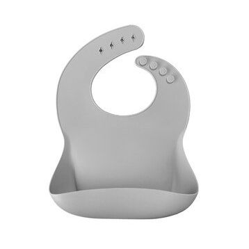 Oioi Powder Grey Basics Önlük