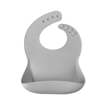 Oioi Powder Grey Basics Önlük