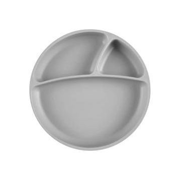 Oioi Powder Grey Porsiyon Mama Tabağı