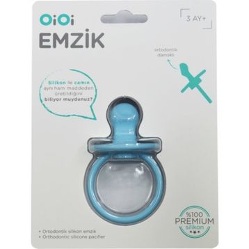 Oioi Silikon Mavi Emzik