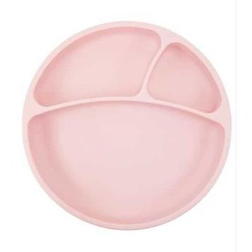Oioi Vakum Tabanlı Pembe Silikon Tabak