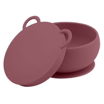OiOi Vakum Tabanlı Velvet Rose Silikon Kapaklı Kase