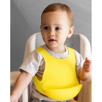 Oioi Yellow Mellow Silikon Mama Önlüğü