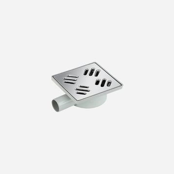Okçu Kardeşler 0187 15x15 cm 32 mm Yandan Komple Krom Paslanmaz Yer Süzgeci