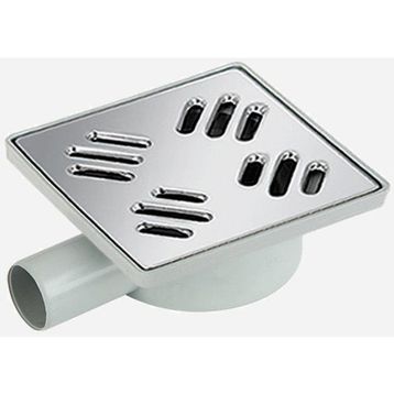 Okçu Kardeşler 0187 15x15 cm 32 mm Yandan Komple Krom Paslanmaz Yer Süzgeci
