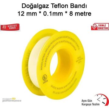 Okçu Kardeşler 12 mm x 8 Metre Doğalgaz Teflon Bandı