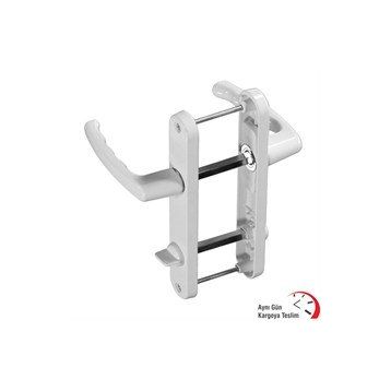 Okçu Kardeşler Beyaz 1 Takım Pvc Pimapen Alüminyum Kapı Wc Banyo Kolu