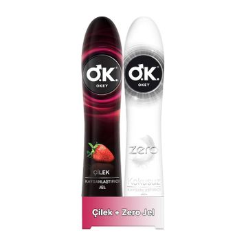 Okey 100 ml Çilek+Zero Kayganlaştırıcı Jel