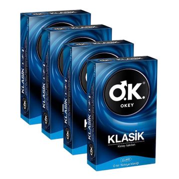 Okey 10'lu 4 Kutu Klasik Paket Prezervatif
