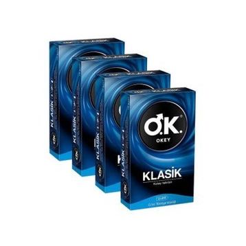 Okey 10'lu 4 Kutu Klasik Paket Prezervatif
