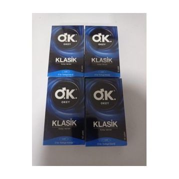 Okey 10'lu 4 Kutu Klasik Paket Prezervatif