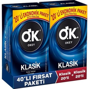 Okey 10'lu 4 Kutu Klasik Paket Prezervatif