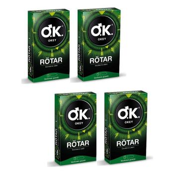 Okey 10'lu 4 Kutu Rötar Prezervatif Paket