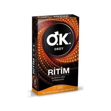 Okey 10'lu Ritim Kabartmalı Prezervatif