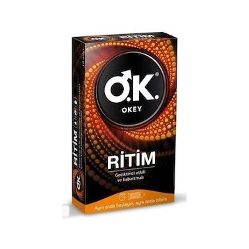 Okey 10'lu Ritim Kabartmalı Prezervatif