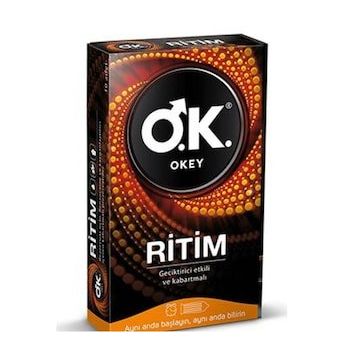 Okey 10'lu Ritim Kabartmalı Prezervatif