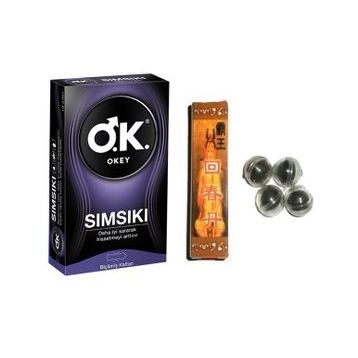 Okey 10'lu Sımsıkı Prezervatif & 4'lü Çin Topu