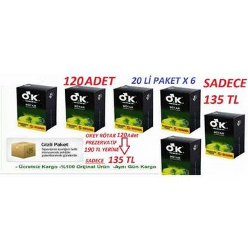 Okey 120 Adet Rötar Prezervatif