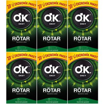 Okey 120 Adet Rötar Prezervatif