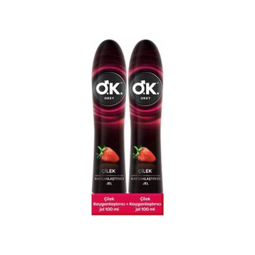 Okey Çilek Aromal 2x100 ml Kayganlaştırıcı Jel