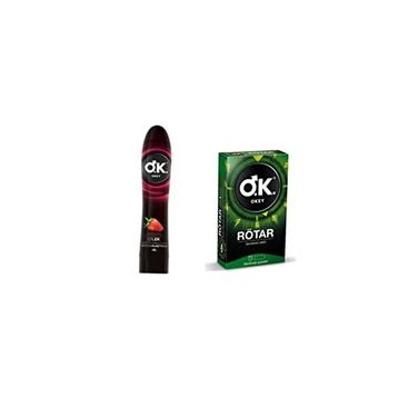 Okey Çilek Aromalı 100 ml +100 ml Kayganlaştırıcı Jel