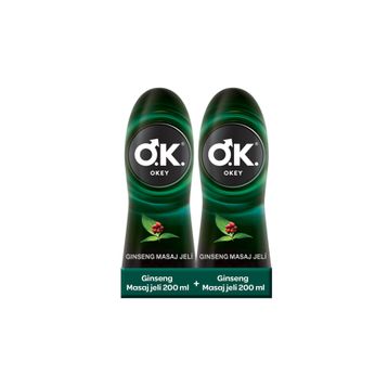 Okey Ginseng 2x200 ml Kayganlaştırıcı Masaj Jeli