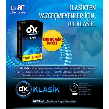 Okey Klasik 40'lı Prezervatif
