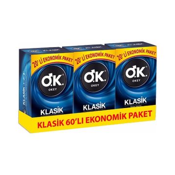 Okey Klasik 60 Adet Normal Prezervatif