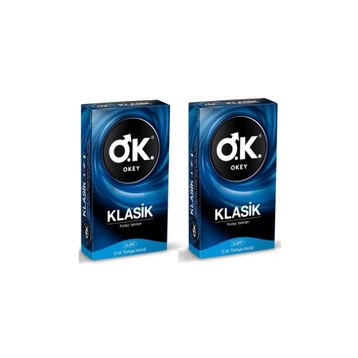 Okey Klasik Kolay Takılan 10'lu 2 Paket Prezervatif