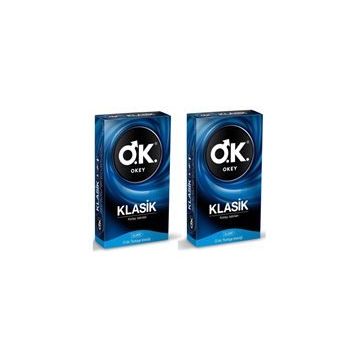 Okey Klasik Kolay Takılan 10'lu 2 Paket Prezervatif
