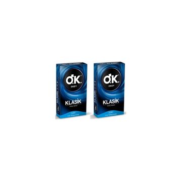 Okey Klasik Kolay Takılan 10'lu 2 Paket Prezervatif