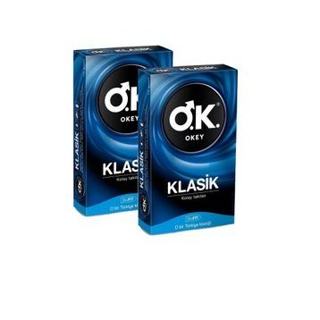 Okey Klasik Kolay Takılan 10'lu 2 Paket Prezervatif
