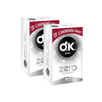 Okey Nirvana 20'li Prezervatif + Okey Zero 20'li Prezervatif Set