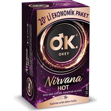 Okey Nirvana Hot 20'li Prezervatif