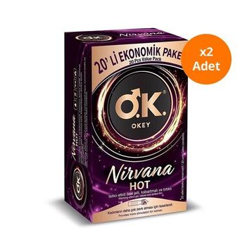 Okey Nirvana Hot 20x2 Adet Prezervatif