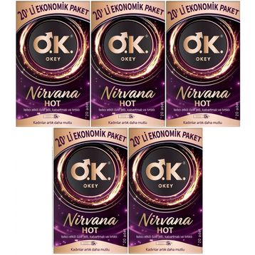 Okey Nirvana Hot 20x5 Adet Prezervatif
