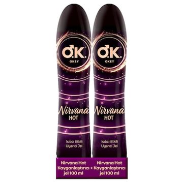 Okey Nirvana Hot 2x100 ml Kayganlaştırıcı Jel
